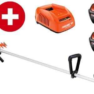 ECHO Akku Balkenmäher DTT-2100 mit 2 x 5 Ah Akku und Ladegerät - Versand mit minimalen Kratzern