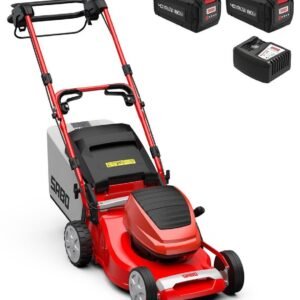 Sabo Akku-Rasenmäher 43-Accu VARIO mit 2 x 8 Ah Akkus und Schnellladegerät